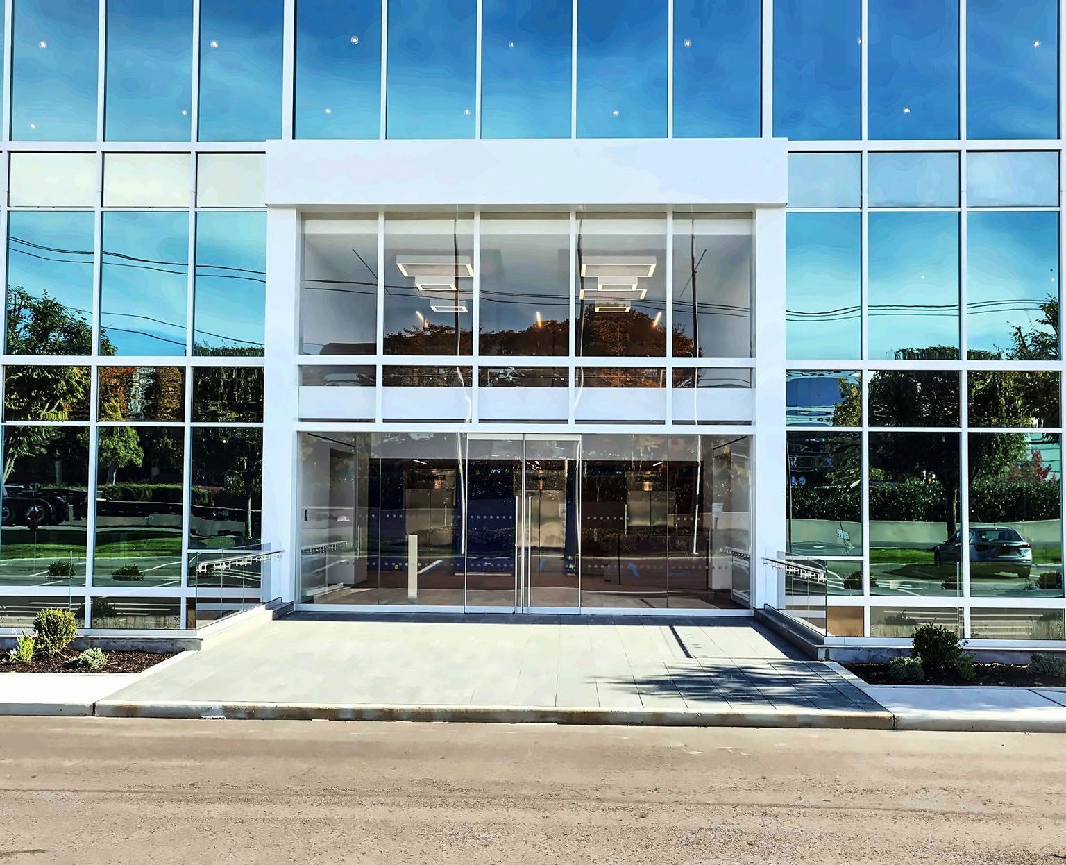 Modern architectural building showcasing Nova Creata precision systems